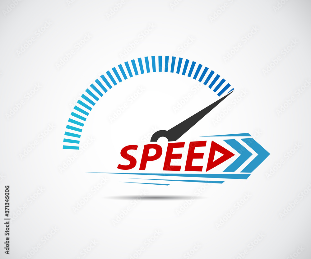 Speed, vector logo racing event, with the main elements of the modification speedometer Speed, vector logo racing event, with the main elements of the modification speedometer