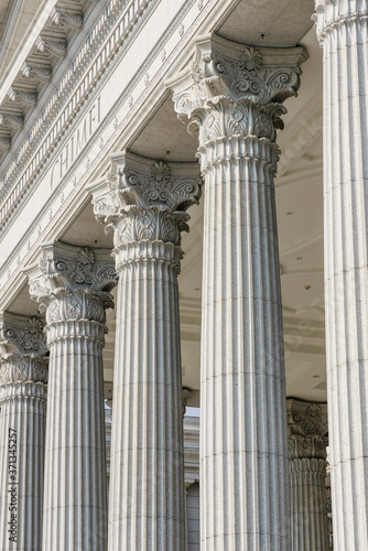 The classic Stone pillar building in the Chimei Museum of Tainan, Taiwan.