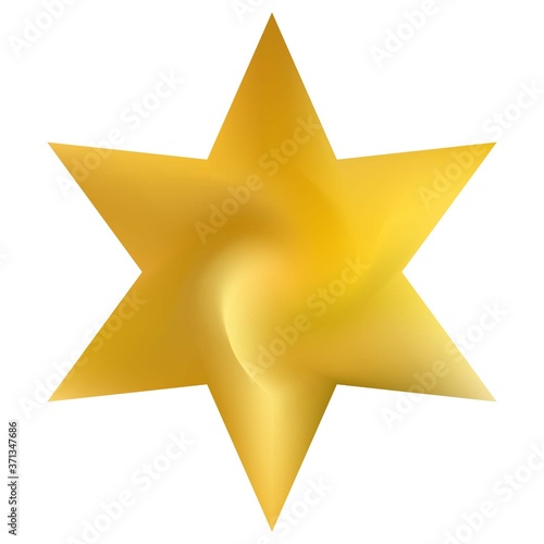 Colorful background in the form of hexagram.