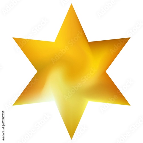 Blurred background in the form of hexagram.
