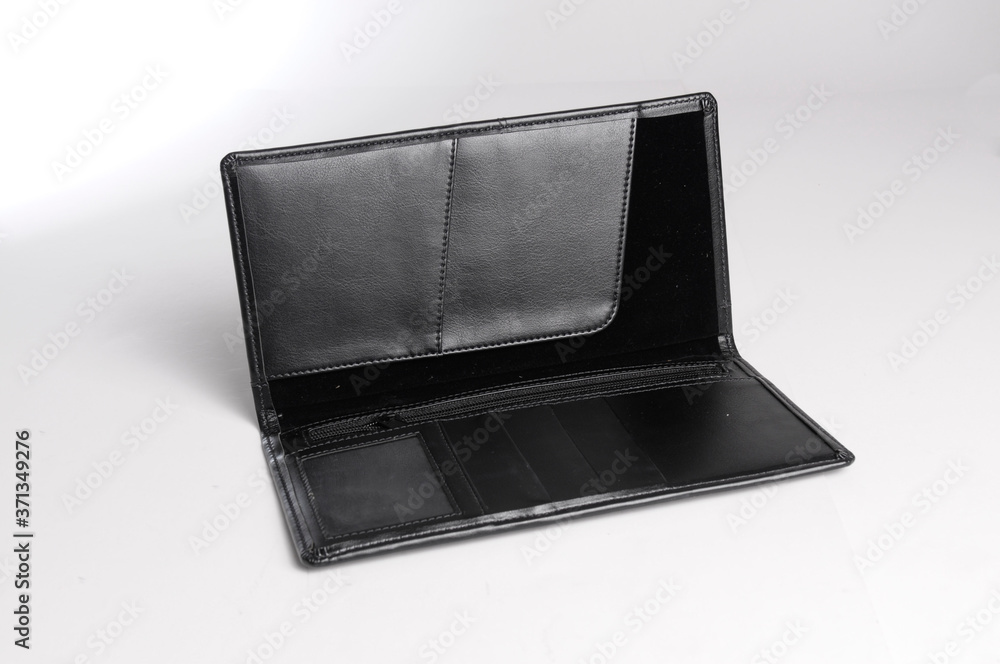 Marchandising big wallet isolated on white Marchandising big wallet isolated on white