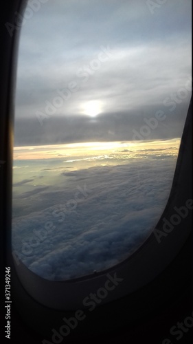 view from airplane window