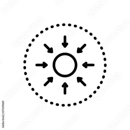 Black line icon for specific