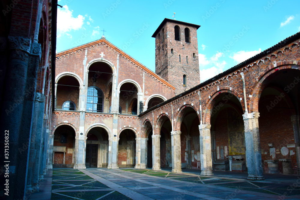 Basilica of St Ambrose in Milan, Italy