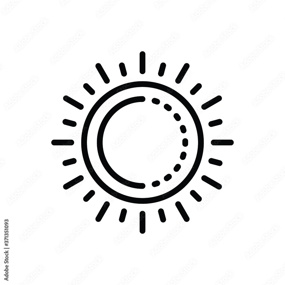 Black line icon for contrast Black line icon for contrast