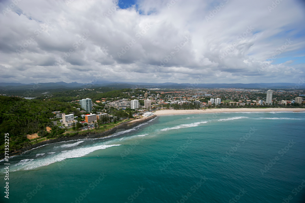 Aerial image of the Gold Coast