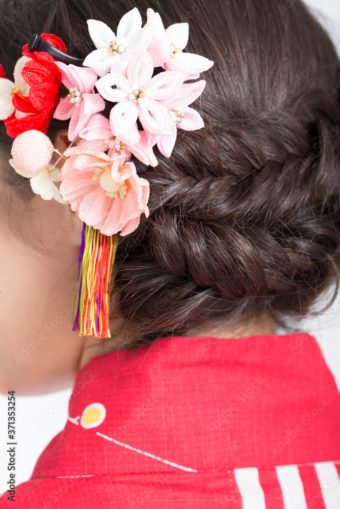 Naklejka premium ヘアアレンジ