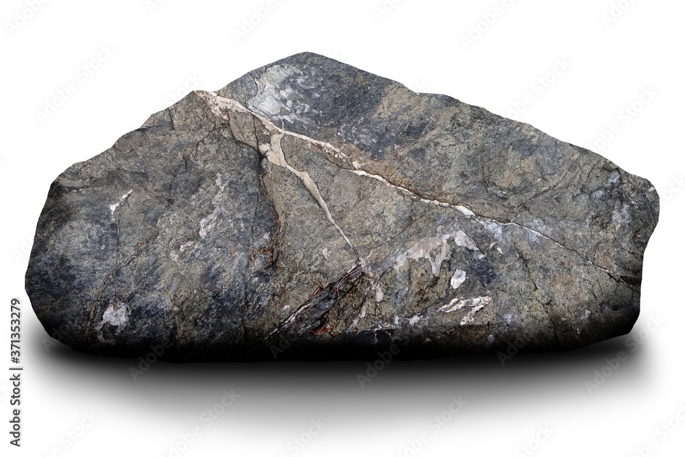 Fototapeta premium stones white background, Clipping path