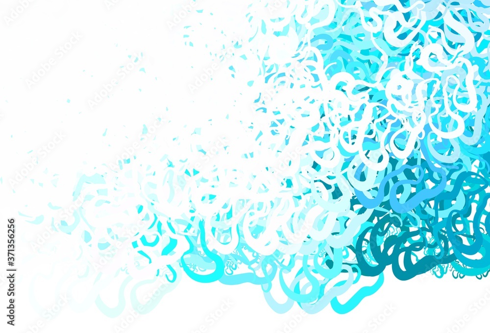 Fototapeta premium Light Pink, Blue vector template with bent lines.