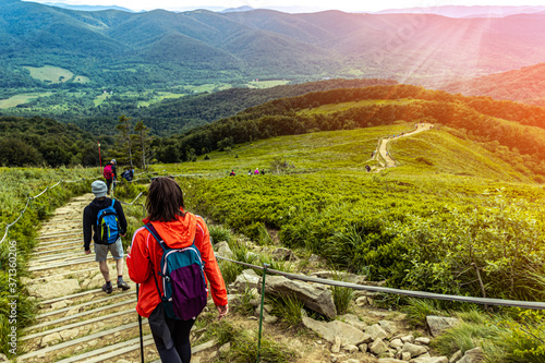 Fototapeta Naklejka Na Ścianę i Meble -  Hiking in the mountains
