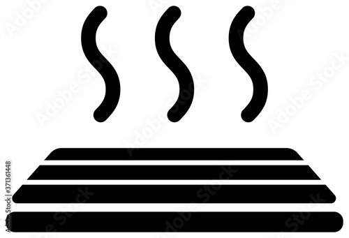 Floor heating / Home appliance , furniture vector icon illusration