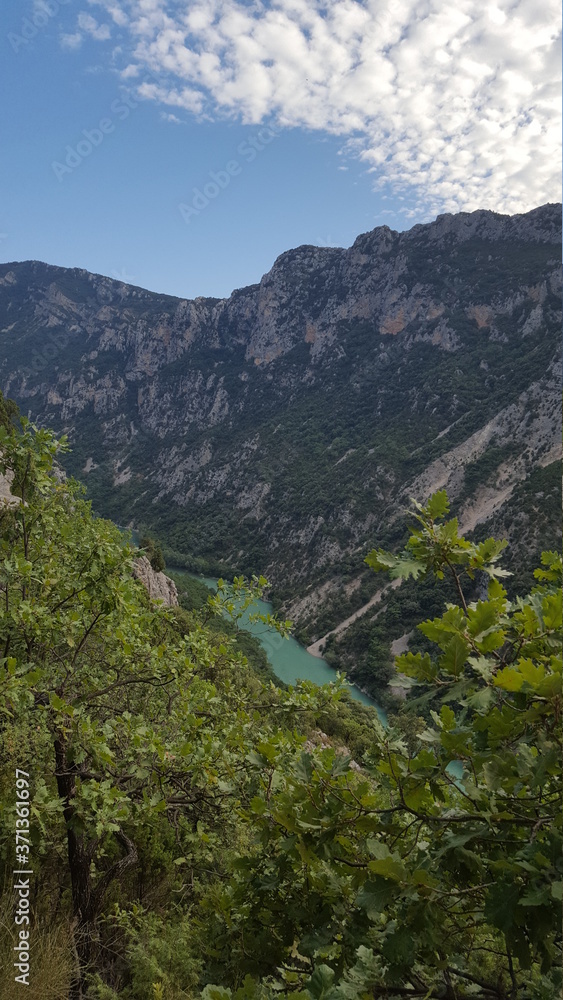Fototapeta premium gorges du verdon, lac de sainte-croix