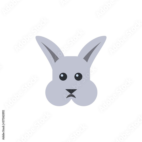flat rabbit icon, simple element from Pet-vet set, for web and mobile © narmina