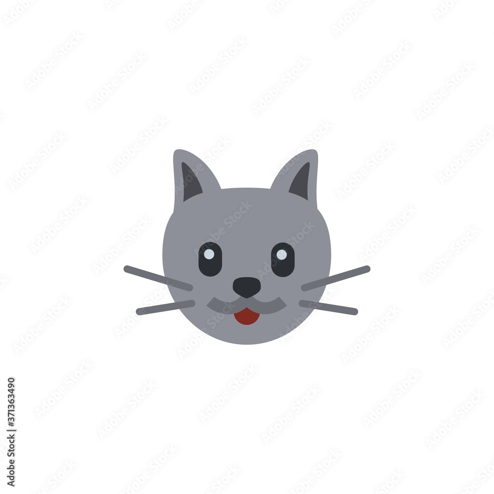 Fototapeta premium flat cat icon, simple element from Pet-vet set, for web and mobile