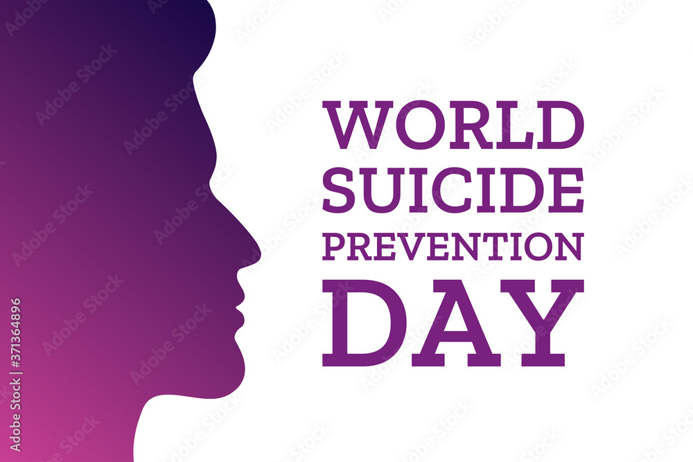 World Suicide Prevention Day. Holiday concept. Template for background, banner, card, poster with text inscription. Vector EPS10 illustration.