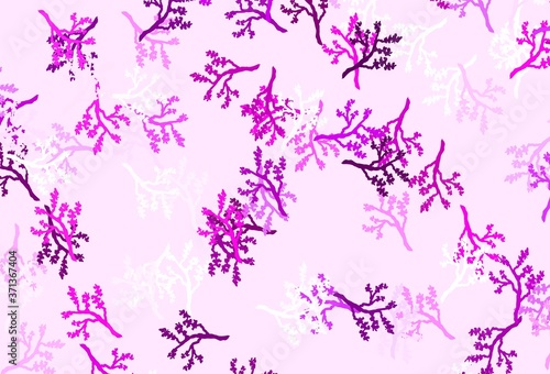 Light Purple, Pink vector elegant pattern with sakura. © smaria2015