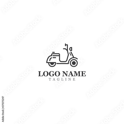 Motorcycle Icon Vector Design Template