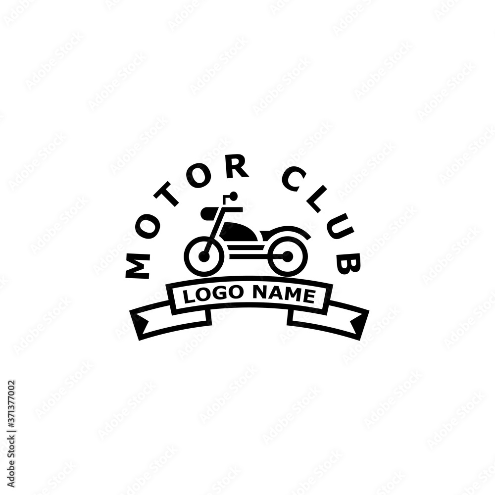 Fototapeta premium Motorcycle Icon Vector Design Template