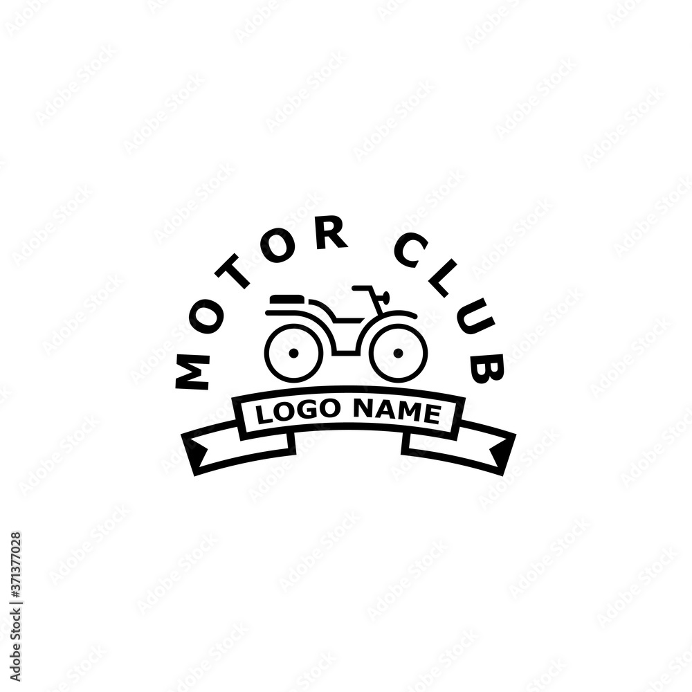 Obraz premium Motorcycle Icon Vector Design Template