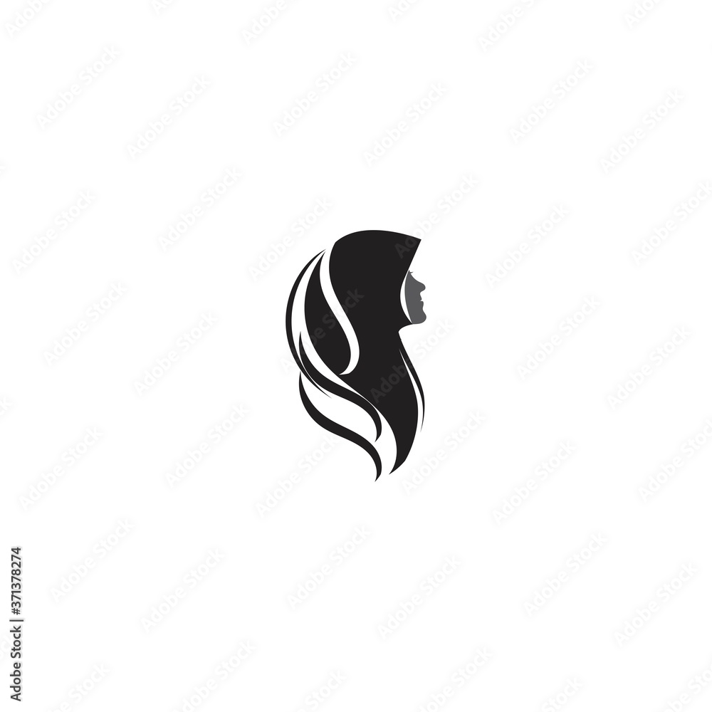 Muslimah hijab Logo template vector Muslimah hijab Logo template vector