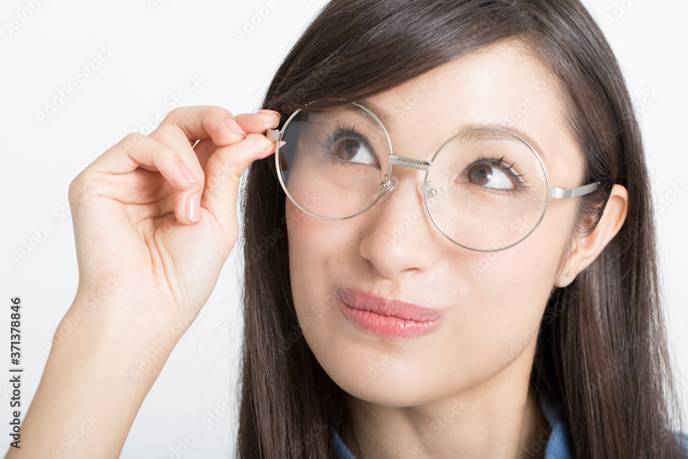 眼鏡の女性 眼鏡の女性