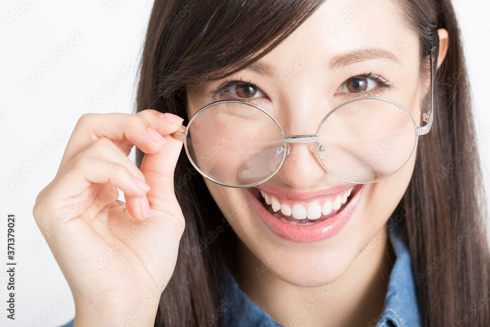 眼鏡の女性 眼鏡の女性
