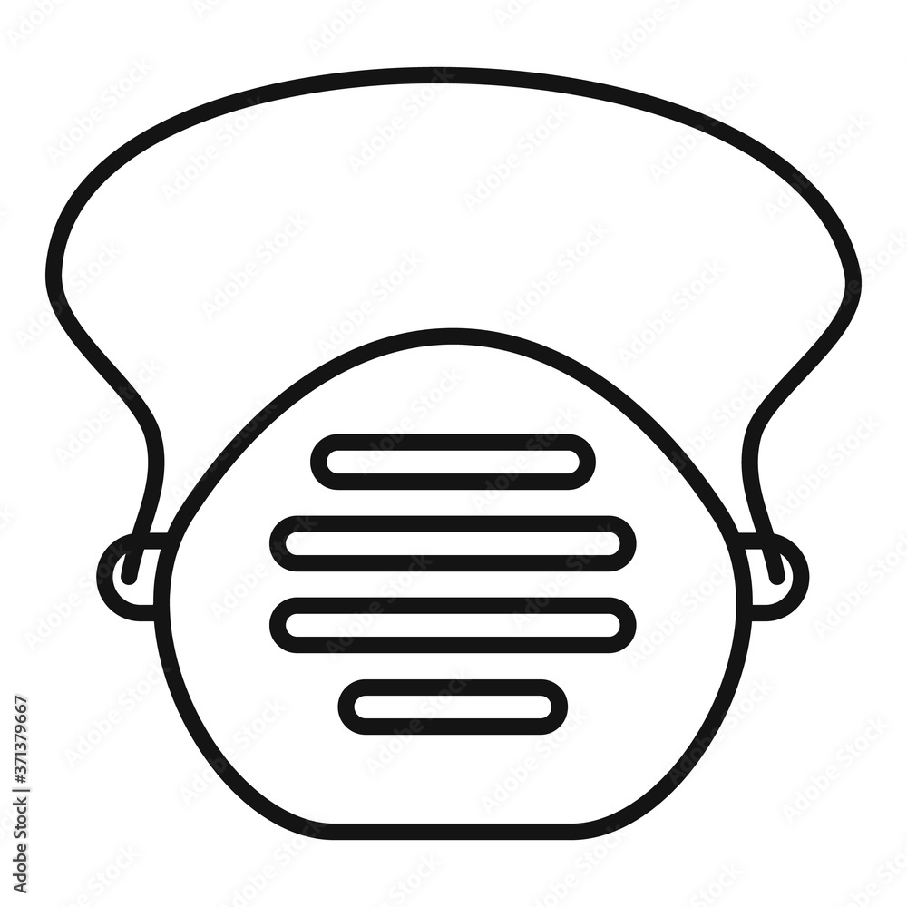 Survival face mask icon. Outline survival face mask vector icon for web design isolated on white background Survival face mask icon. Outline survival face mask vector icon for web design isolated on white background