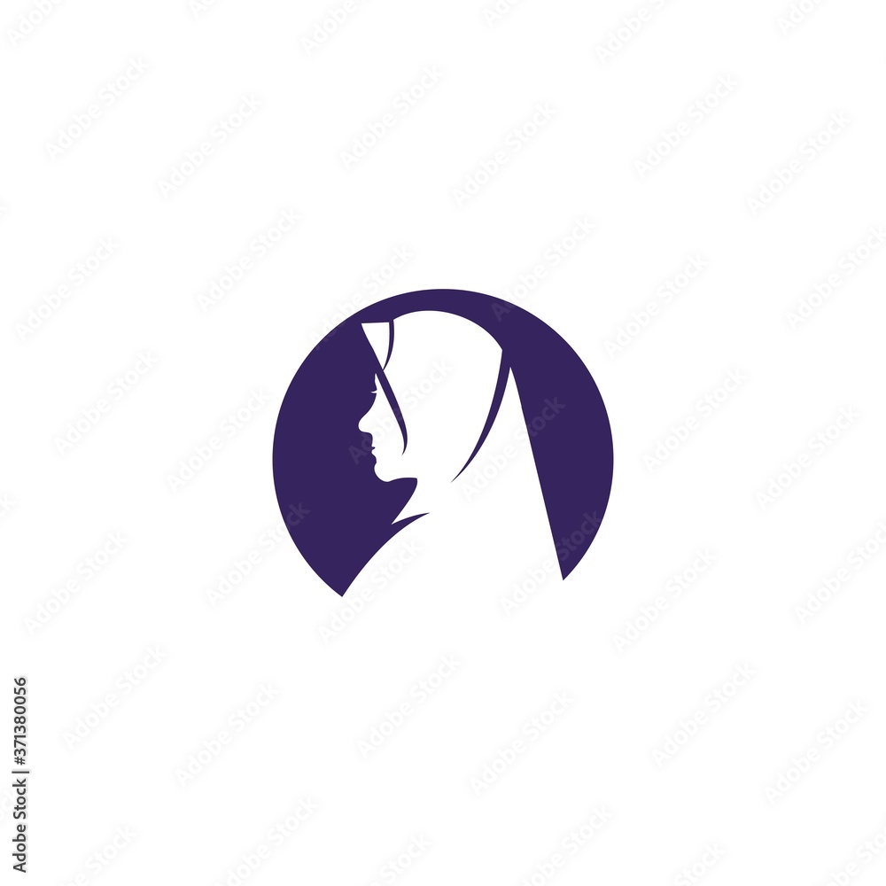 Muslimah hijab Logo template vector Muslimah hijab Logo template vector