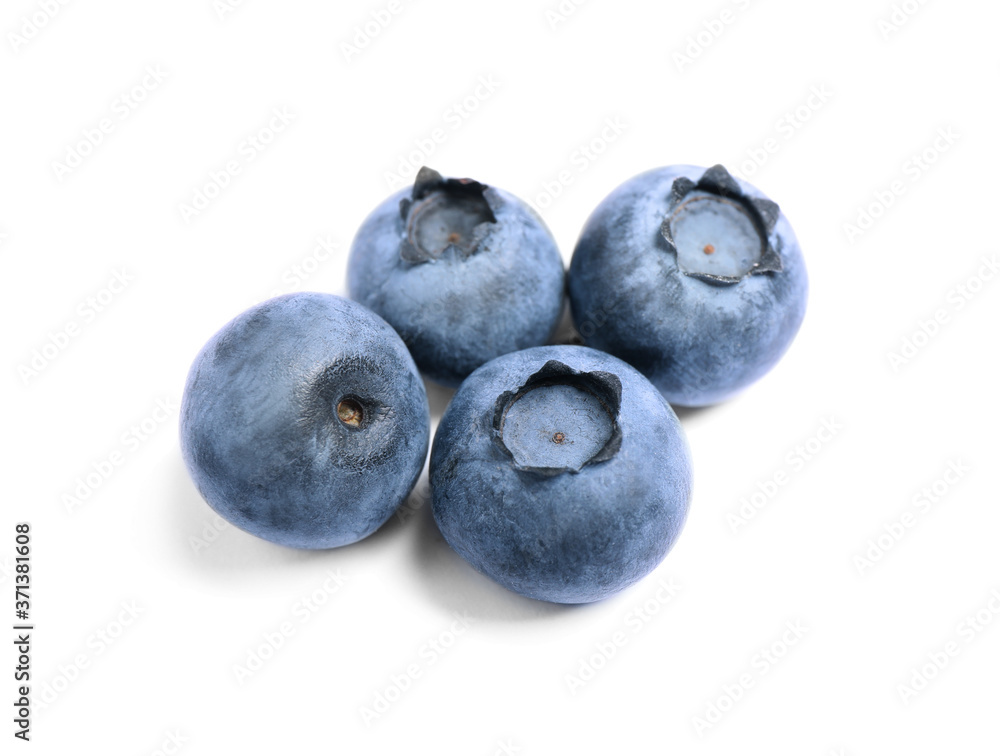 Tasty fresh ripe blueberries on white background Tasty fresh ripe blueberries on white background