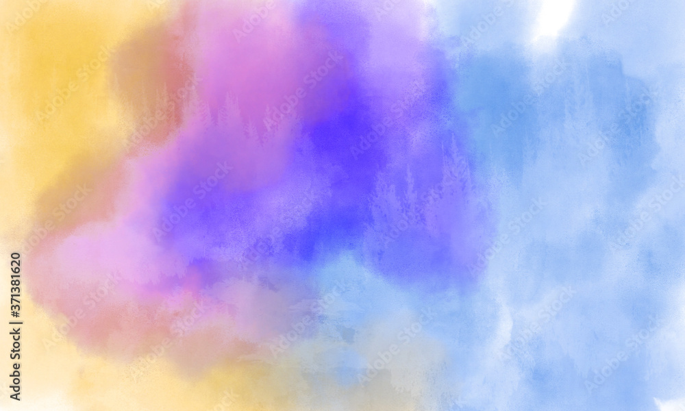 Abstract colorful watercolor paper paint / background