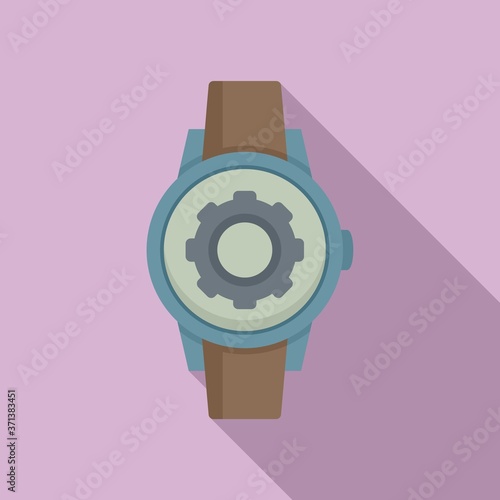 Father watch repair icon. Flat illustration of father watch repair vector icon for web design
