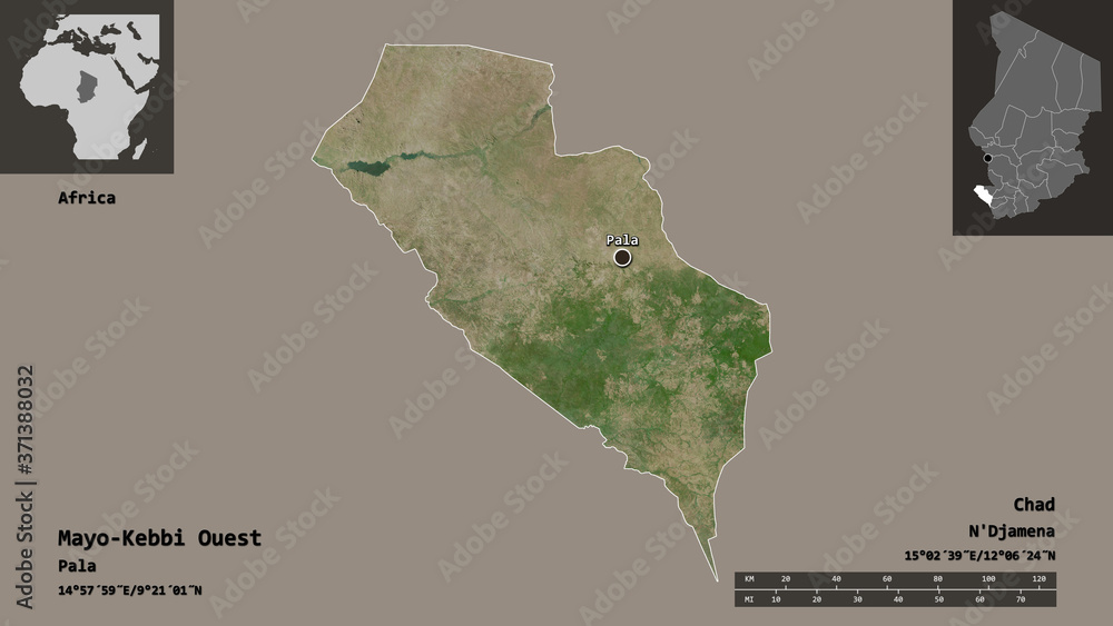 Mayo-Kebbi Ouest, region of Chad,. Previews. Satellite
