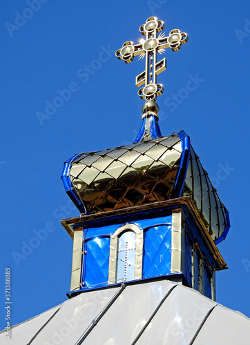 consecrated in 1955 wooden temple of the Orthodox church dedicated to the protection of the Mother of God in the village of Dubicze Orthodox Church in Podlasie, Poland photo