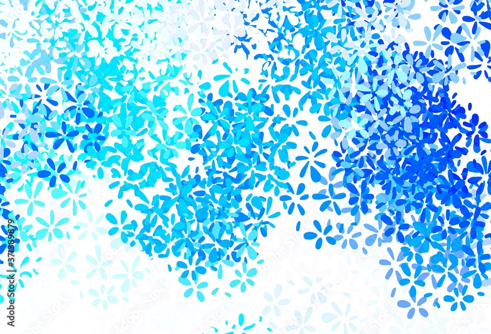 Light BLUE vector natural background with leaves. Light BLUE vector natural background with leaves.