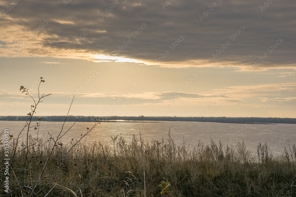 Landscape images of late autumn in Syzran district of Samara region Landscape images of late autumn in Syzran district of Samara region
