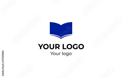 Free Download Logo - silhouette of an open book with pages - GFXLoad