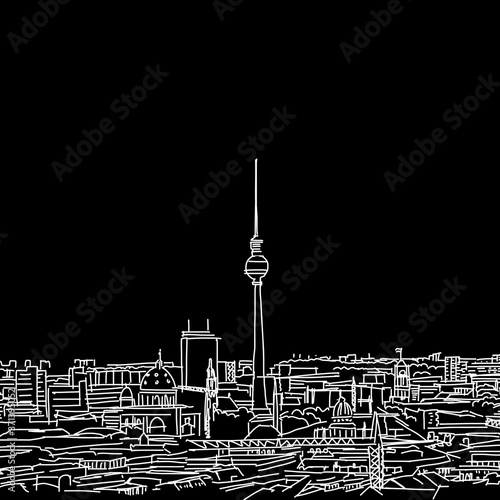 Berlin skyline drawing