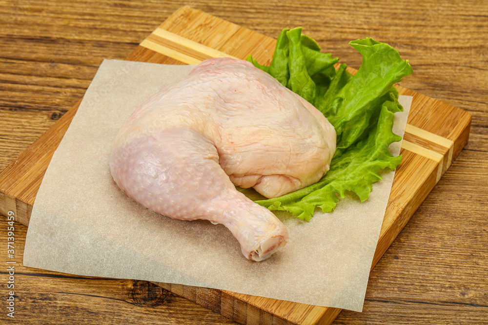 Raw chicken leg for cooking Raw chicken leg for cooking