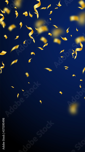 Streamers and confetti. Gold streamers tinsel and 