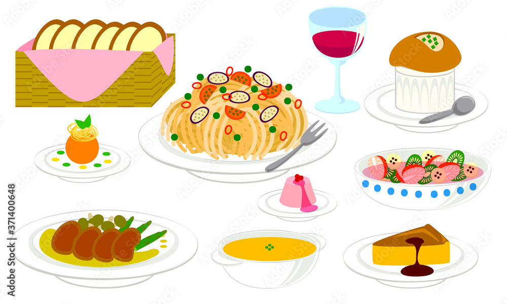 Dinner illustration Dinner illustration