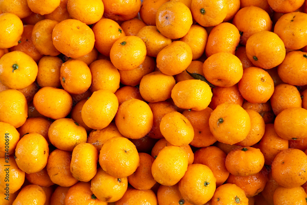 Organic fresh Mandarin oranges washed and prepared for party Organic fresh Mandarin oranges washed and prepared for party