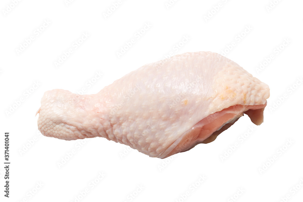 Fresh chicken leg isolated on white background Fresh chicken leg isolated on white background