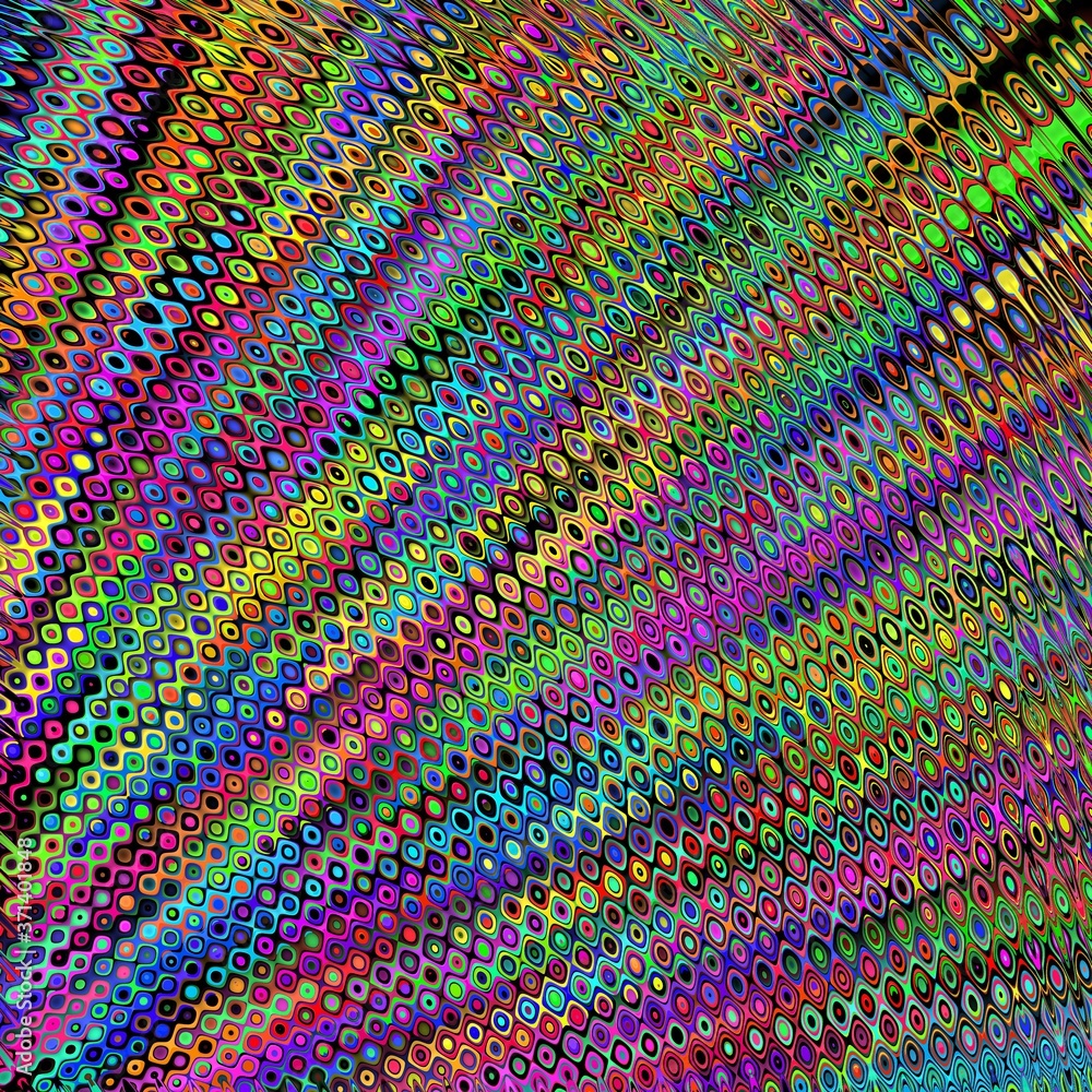 Rainbow coloured pattern design made with the help of graphics editing and formatting. Rainbow coloured pattern design made with the help of graphics editing and formatting.