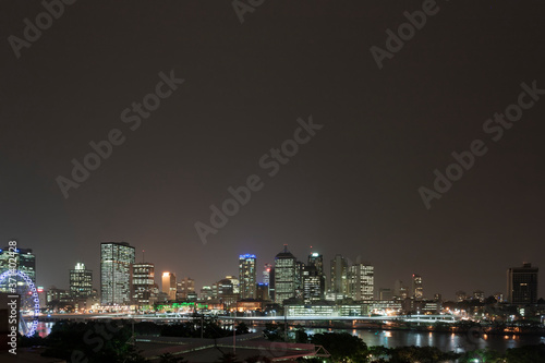Night shot of Brisbane city skyline, Australia © JRstock