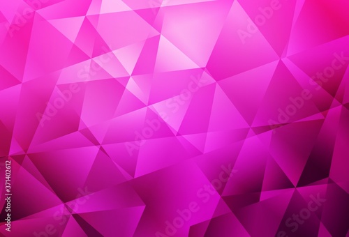 Light Pink vector abstract polygonal pattern.