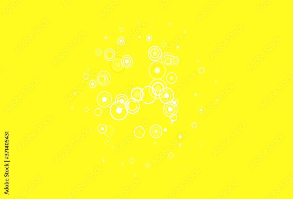 Light Yellow vector template with circles, lines. Light Yellow vector template with circles, lines.