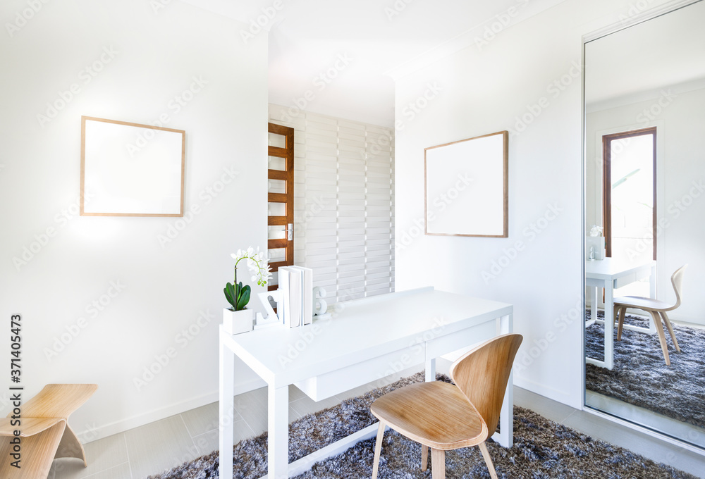 Fototapeta premium A bright workroom in a luxury house