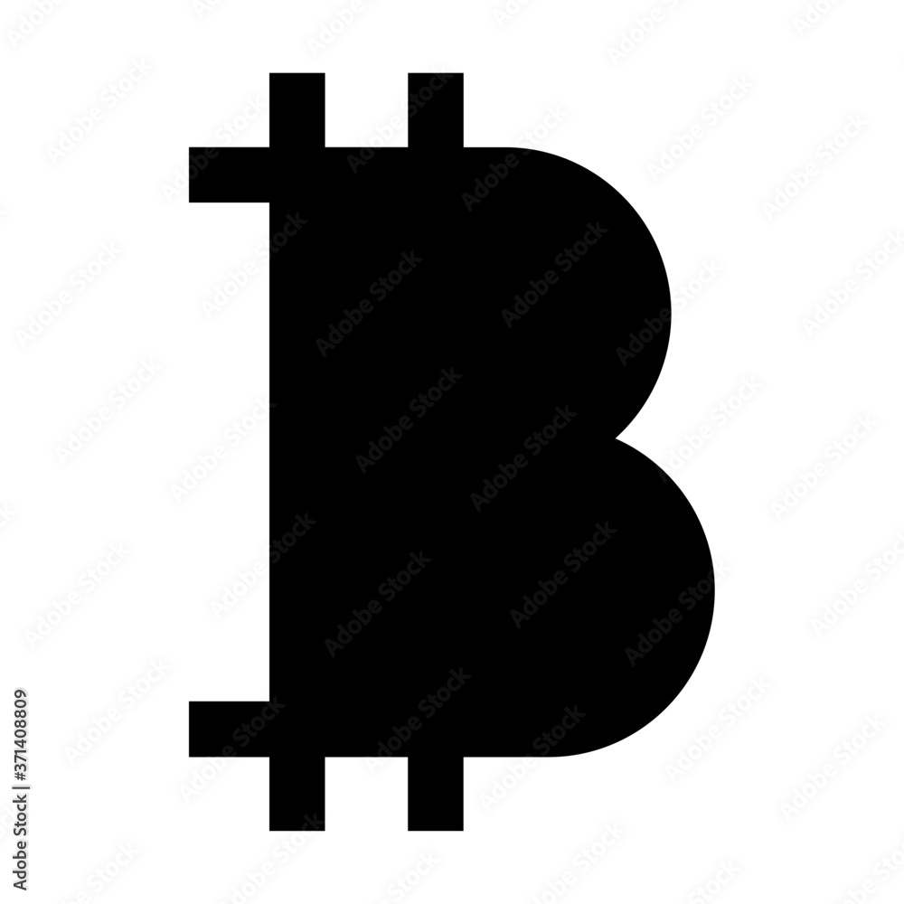 Obraz premium Bitcoin symbol icon