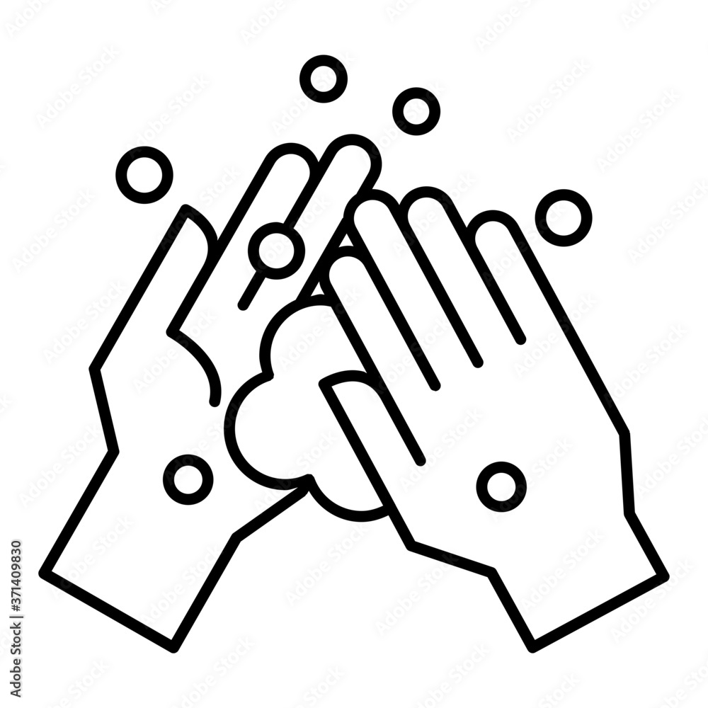 Washing hand icon Washing hand icon