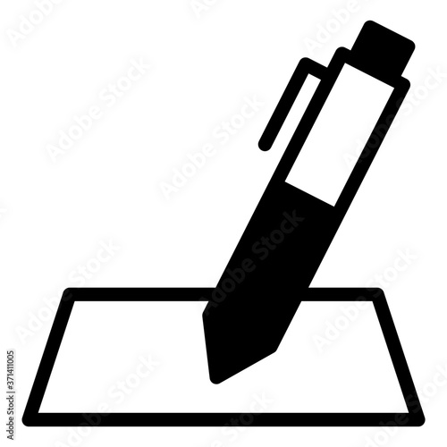 Write on paper icon